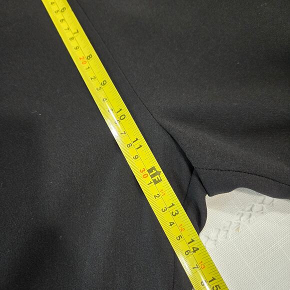 Cinq a Sept Viera Grommet Wide Leg Flare Dress Pants Formal Black 12 Whimsygoth - Picture 7 of 9